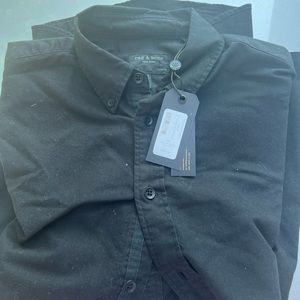Brand new Rag & Bone Men's Black Shirt